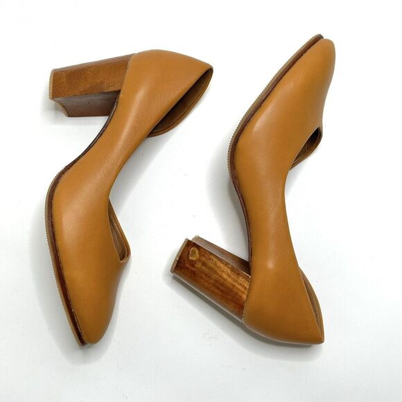 THE ROOT COLLECTIVE Heels Women's size 8 Chrissie Honey Mustard Tan Pumps Shoes - Picture 10 of 13